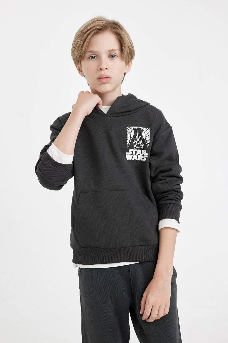 Boy Star Wars Regular Fit Back Printed Sweatshirt