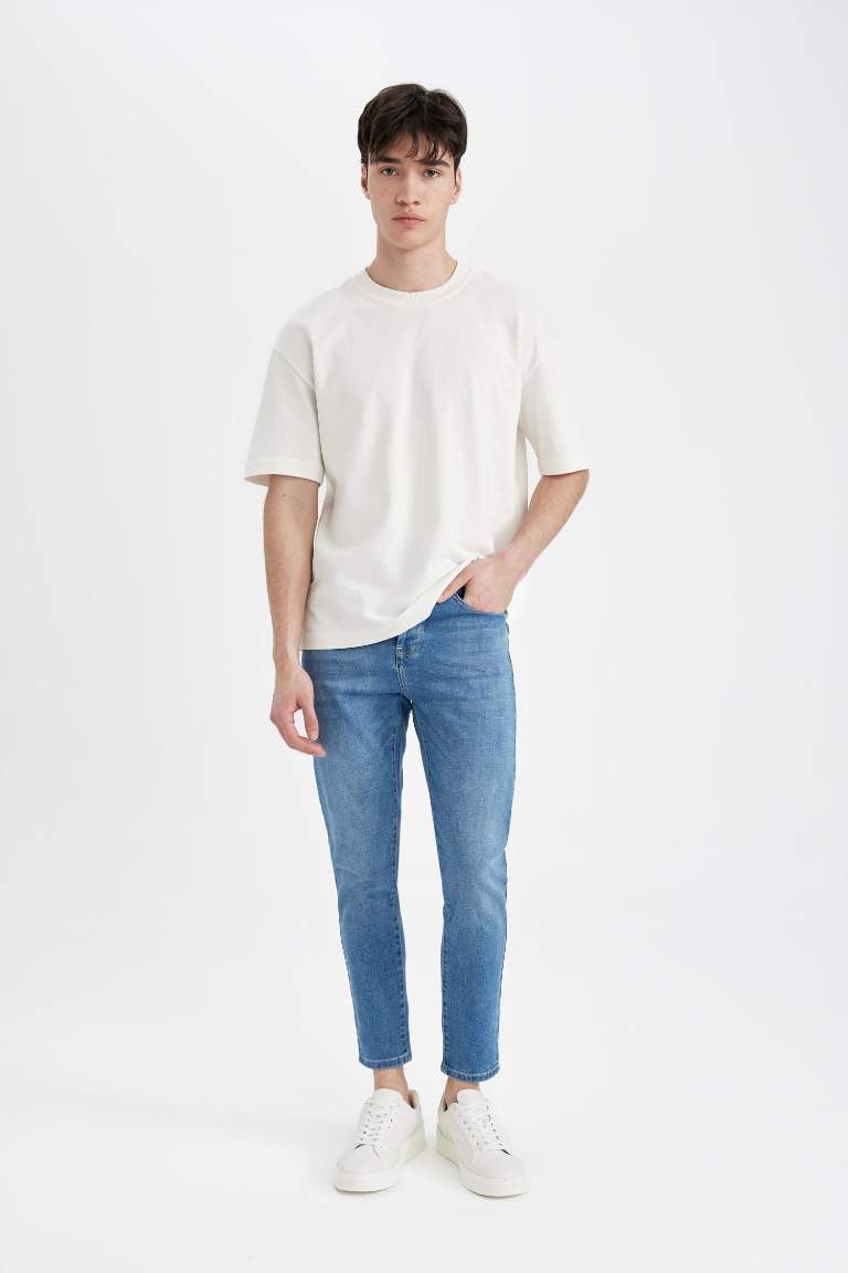 Джинсы Skinny Crop Fit со средней талией
