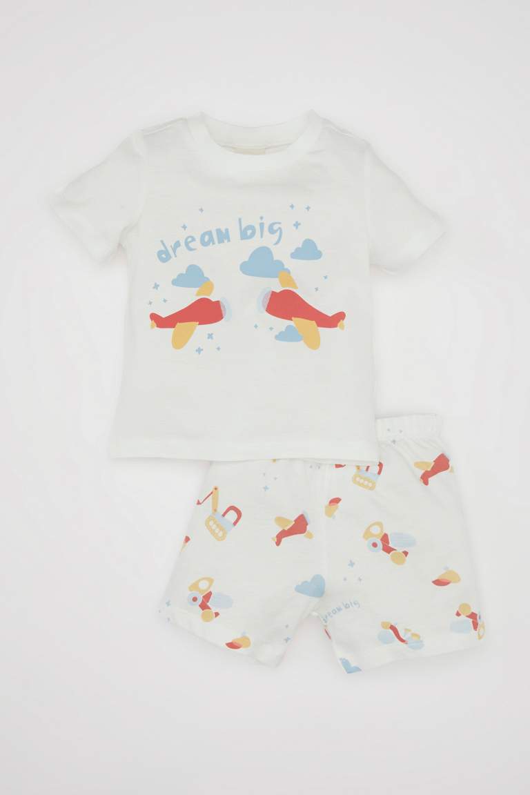 Baby Boy Printed Cotton 2 Piece Pajama Set