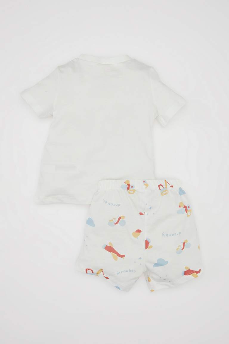 Baby Boy Printed Cotton 2 Piece Pajama Set