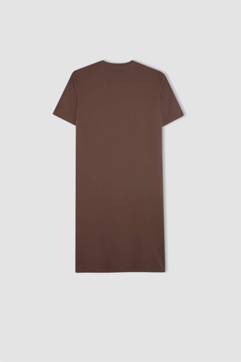 Crew Neck Printed Standart Dress