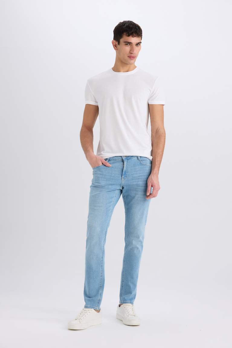 Carlo Skinny Fit Ekstra Dar Kalıp Normal Bel Ekstra Dar Paça Jean Pantolon