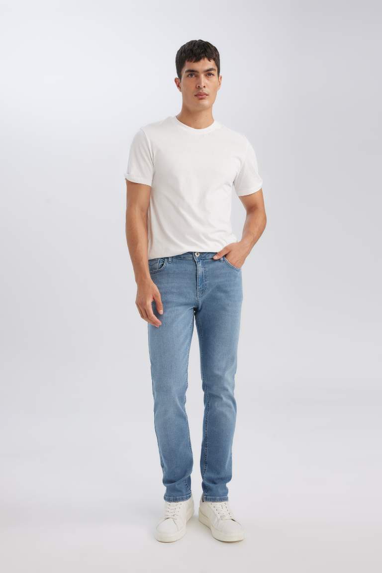 Pantalon Jean Pedro Slim à taille normale