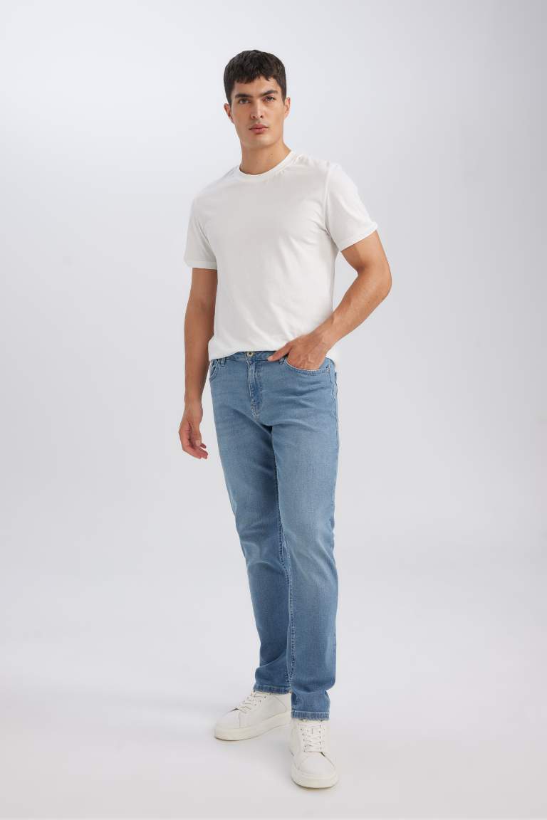 Pantalon Jean Pedro Slim à taille normale