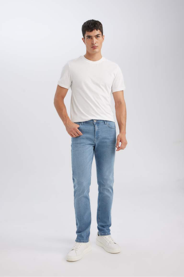 Pantalon Jean Pedro Slim à taille normale