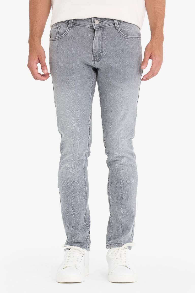 Pedro Slim Fit Dar Kalıp Normal Bel Dar Paça Jean Pantolon