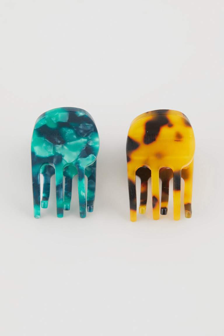 2 Piece Colorful Hair Clips