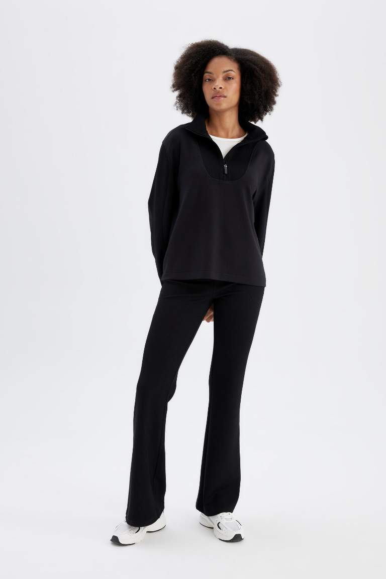 DeFactoFit Flare Fit İspanyol Paça Standart Boy Modal Sporcu Pantolon