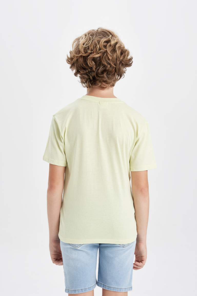 Boy Crew Neck Printed Short Sleeve T-Shirt