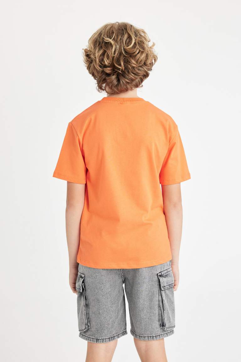 Boy Crew Neck Printed Short Sleeve T-Shirt