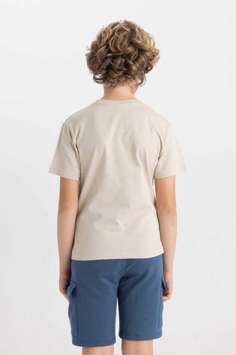 Boy Crew Neck Printed Short Sleeve T-Shirt