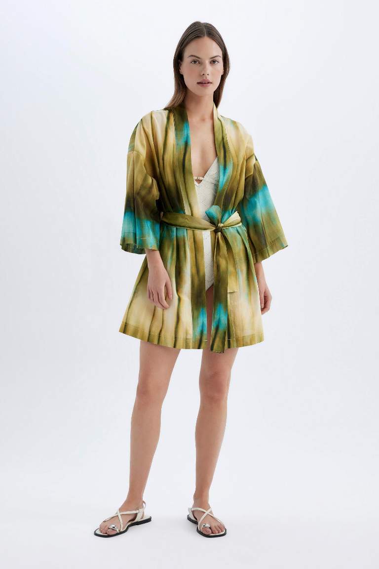 كيمونو بحر قطن قصة عادية من Fall in Love