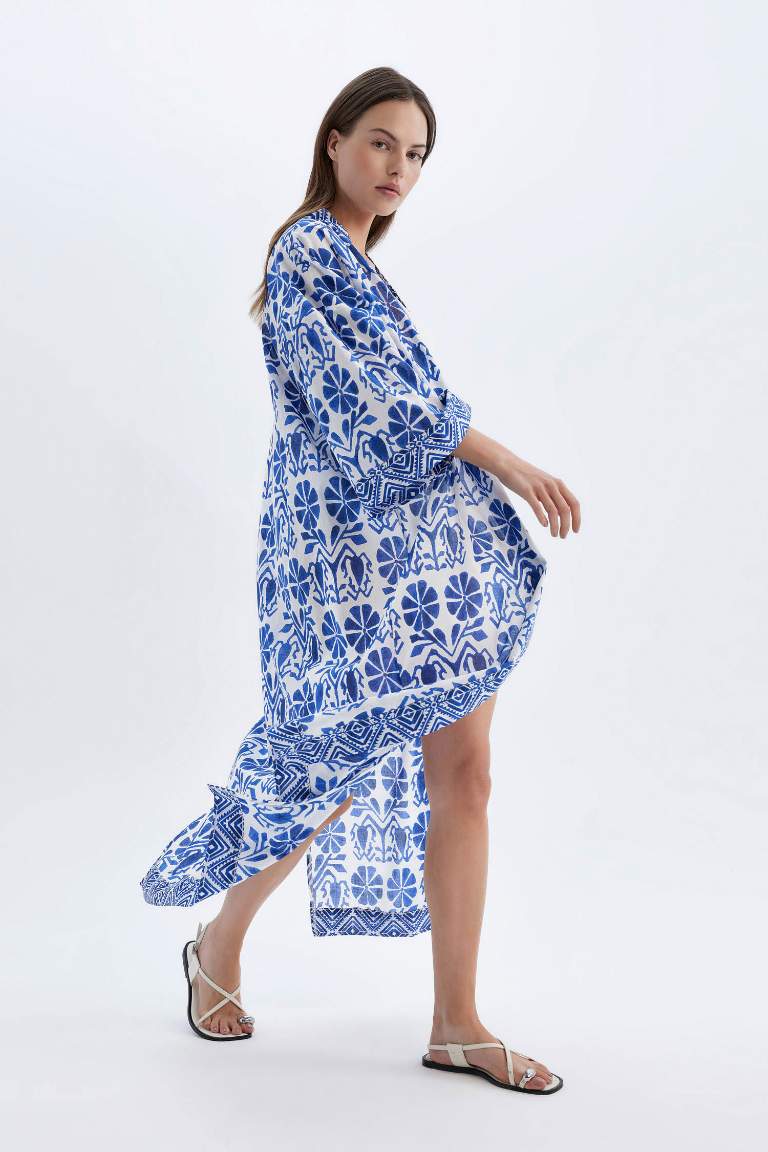 Robe de Plage en Coton imprimée de Fall in Love