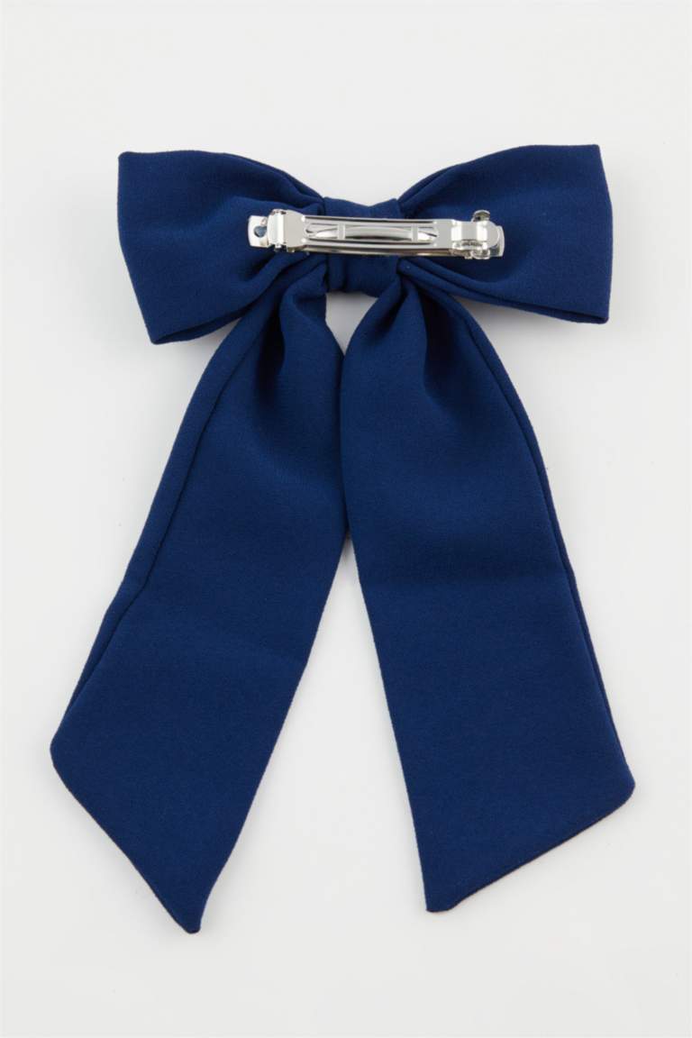 Kadın Lacivert Kurdele Çıtçıtlı Toka