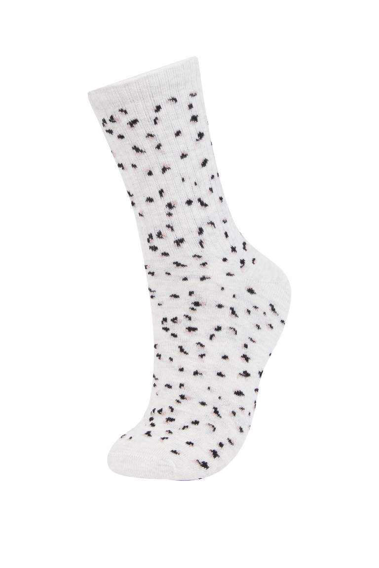 Lot de 3 paires de chaussettes longues en coton pour femme