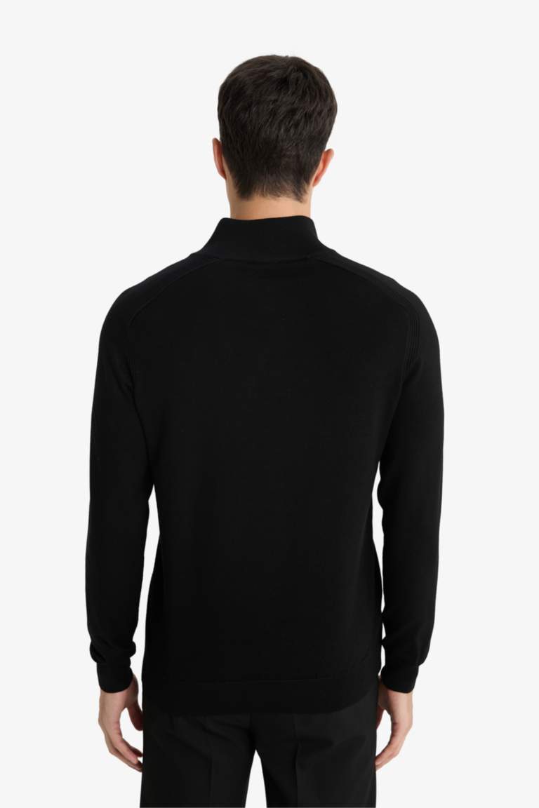 стандарт пішім жартылай найзағай трикотаж Пулловер