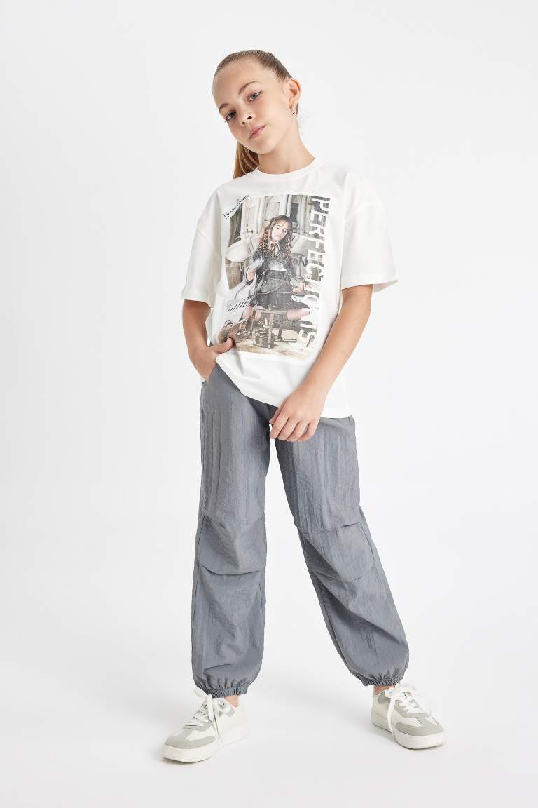 Girl Parachute Jogger Trousers