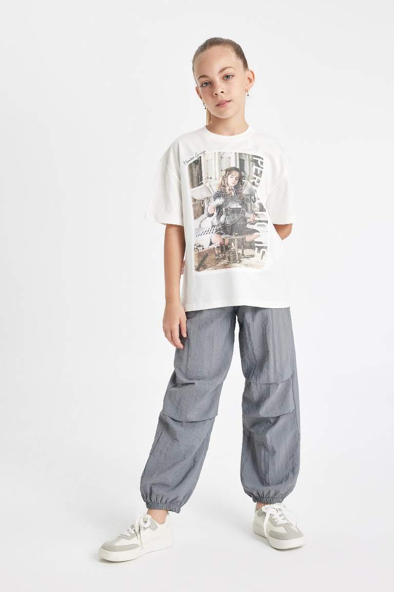 Girl Parachute Jogger Trousers