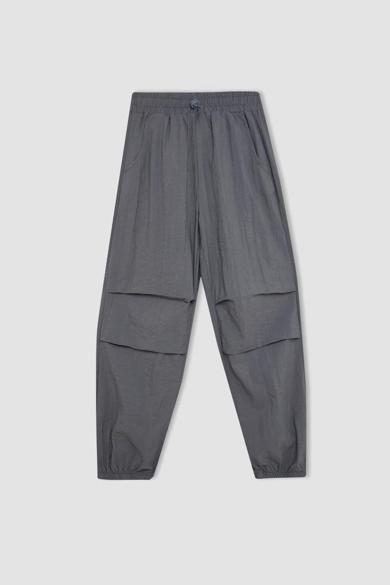 Pantalon de Jogging Parachute à taille élastique et poches pour Fille