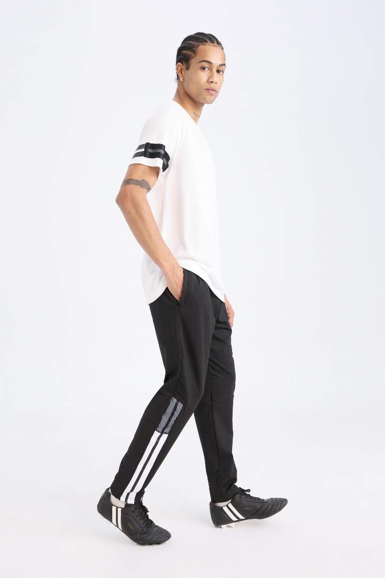 DeFactoFit Sporcu Jogger Eşofman Altı Slim Fit Dar Kesim Standart Paça Skuba Dalgıç Kumaş
