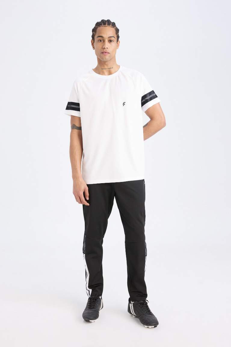 DeFactoFit Sporcu Jogger Eşofman Altı Slim Fit Dar Kesim Standart Paça Skuba Dalgıç Kumaş