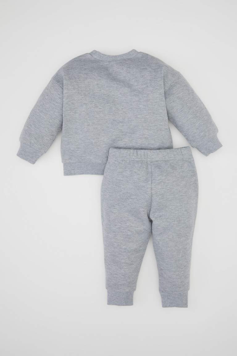 Baby Boy Printed Sweatshirt Jogger Sweatpants 2 Piece Set