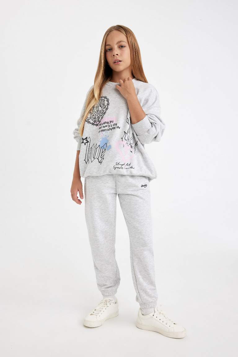 Girl Printed Jogger Sweatpants