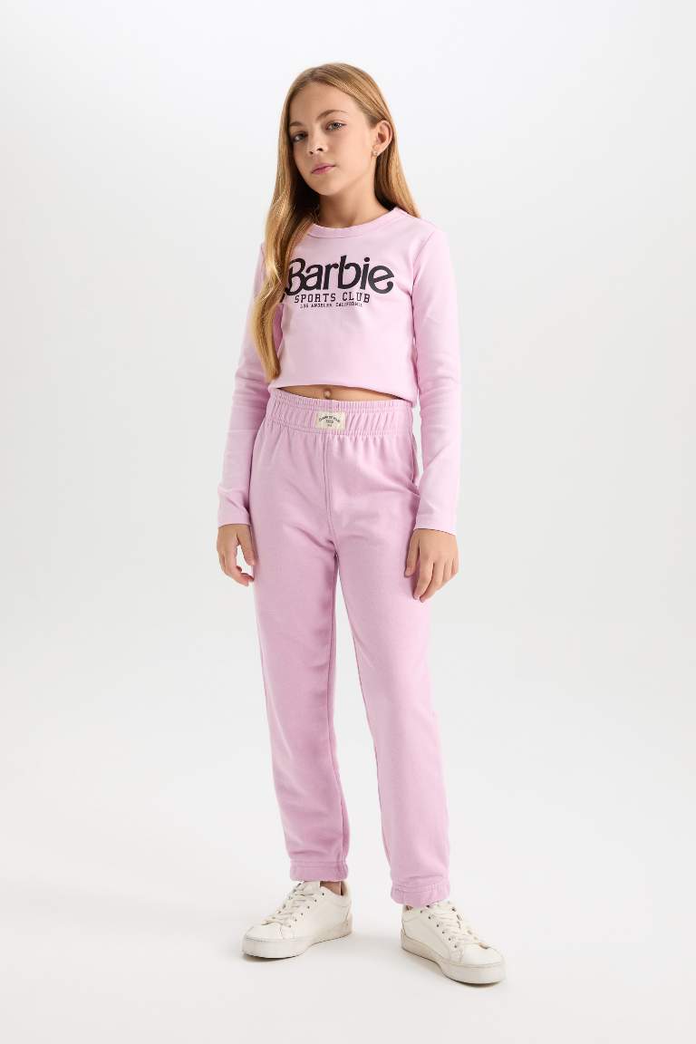 Girl Printed Elastic Waist Jogger Sweatpants