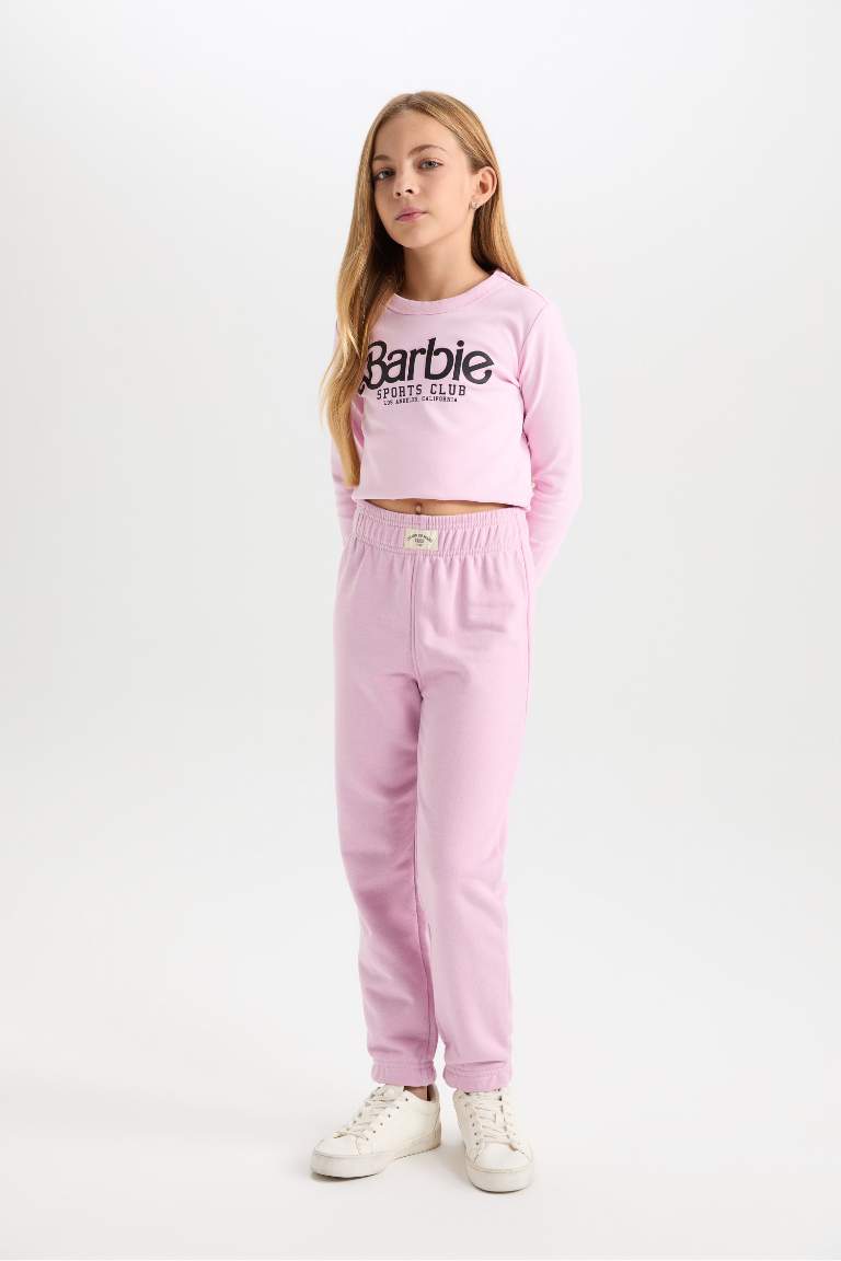 Girl Printed Elastic Waist Jogger Sweatpants