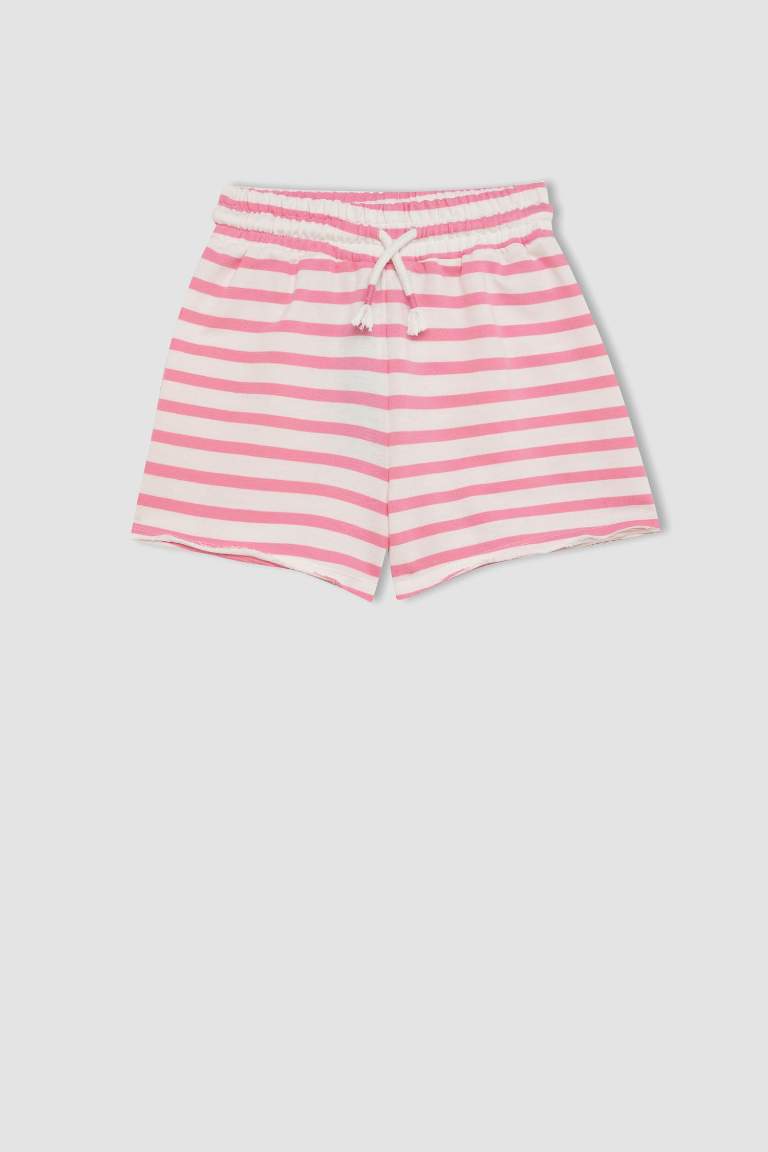 Short Rayé pour Fille