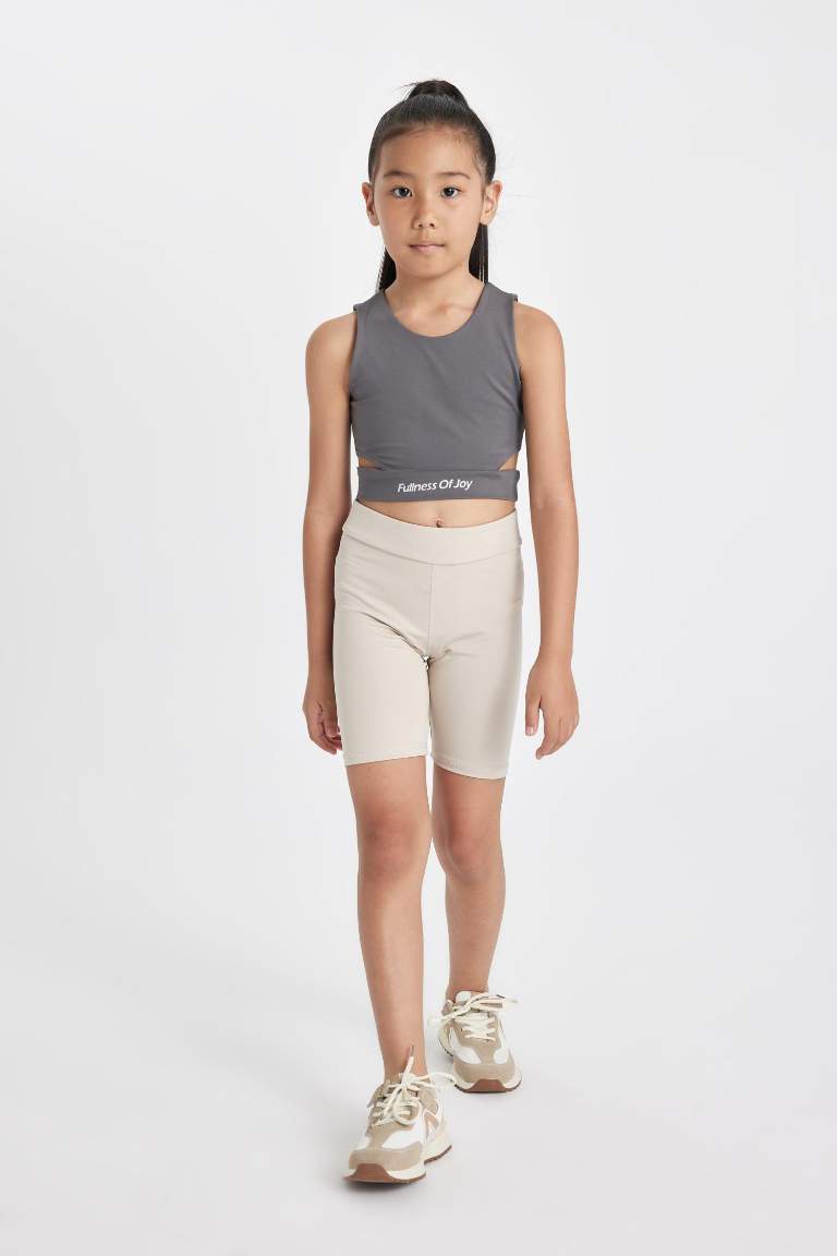 بنطلون ليجن بناتي بايكر مضلع