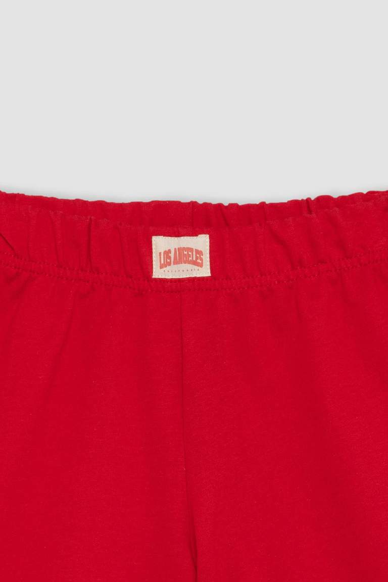 Girl Woven Labeled Shorts