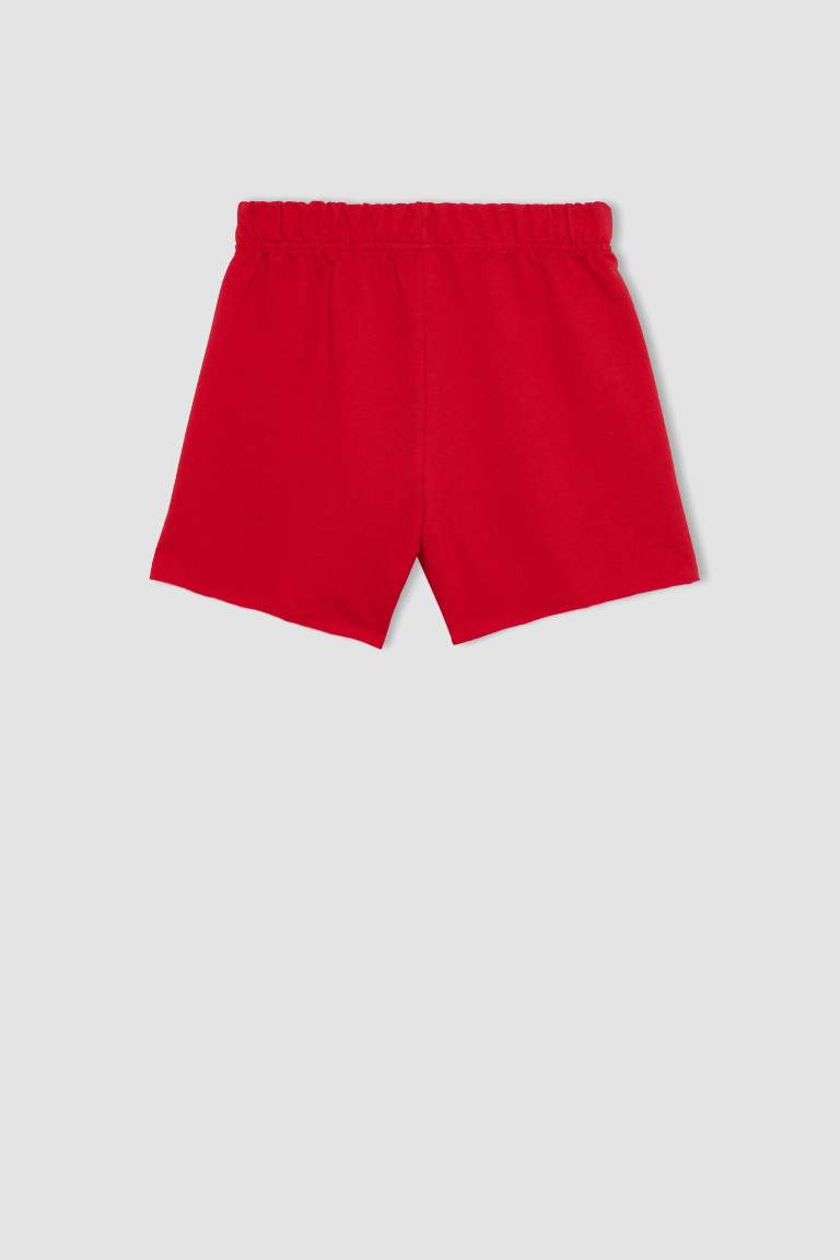 Girl Woven Labeled Shorts