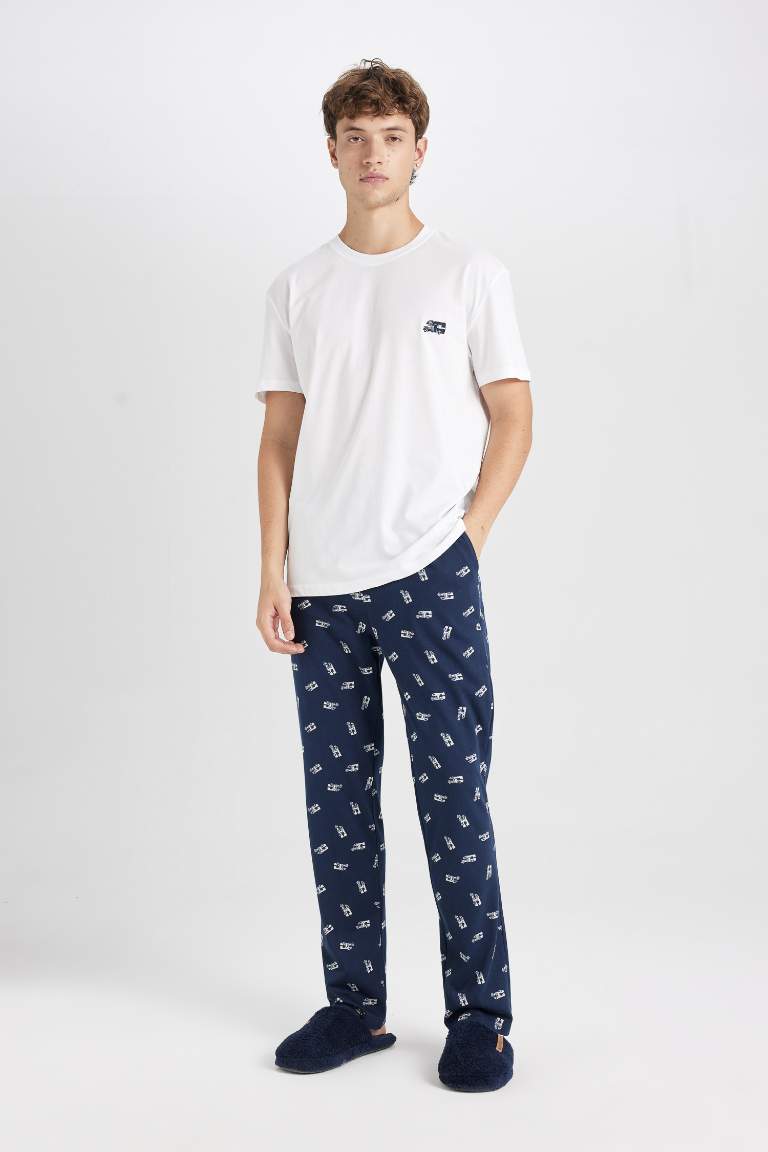 Ensemble de pyjama pour garçon avec t-shirt à col rond et pantalon avec motifs