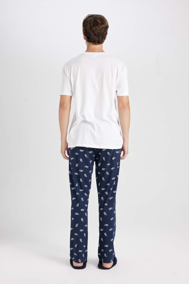 Ensemble de pyjama pour garçon avec t-shirt à col rond et pantalon avec motifs