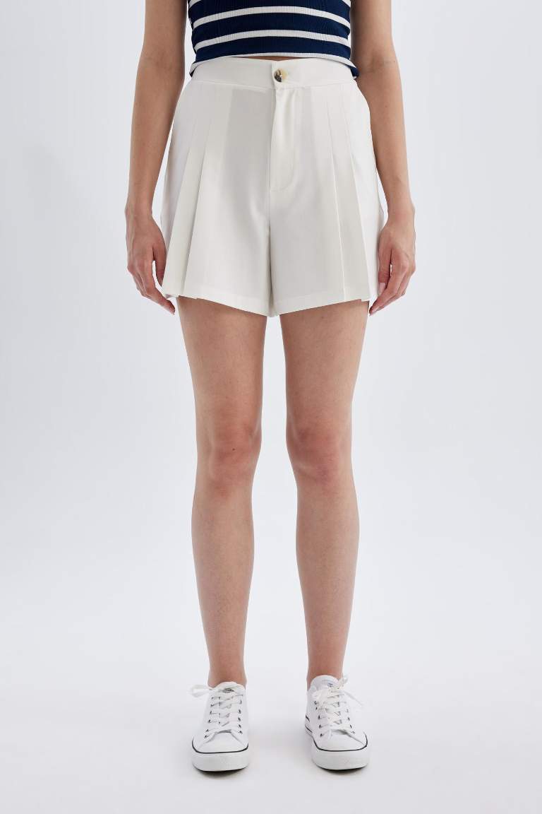Regular Fit High Waist Shorts