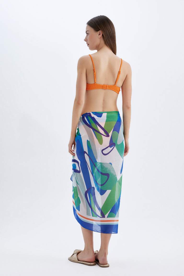 Fall in Love Patterned Voile Beach Skirt