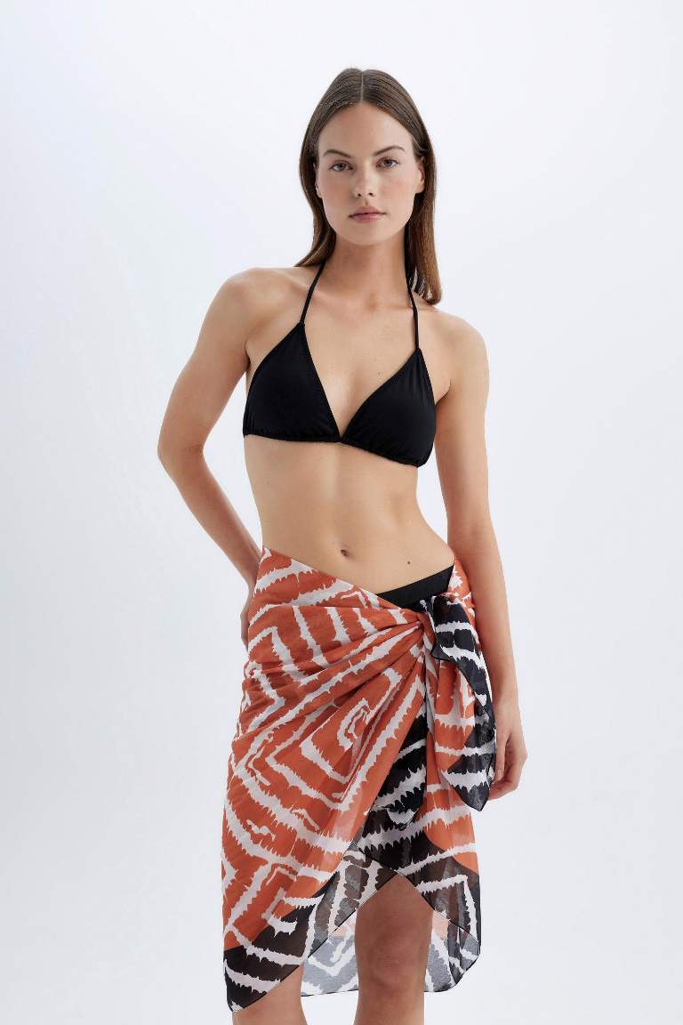 Standard Fit Printed Voile Beachwear