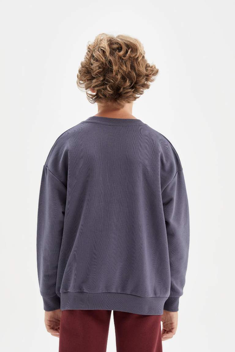 Sweat-shirt Oversize imprimé à Col Rond pour garçon