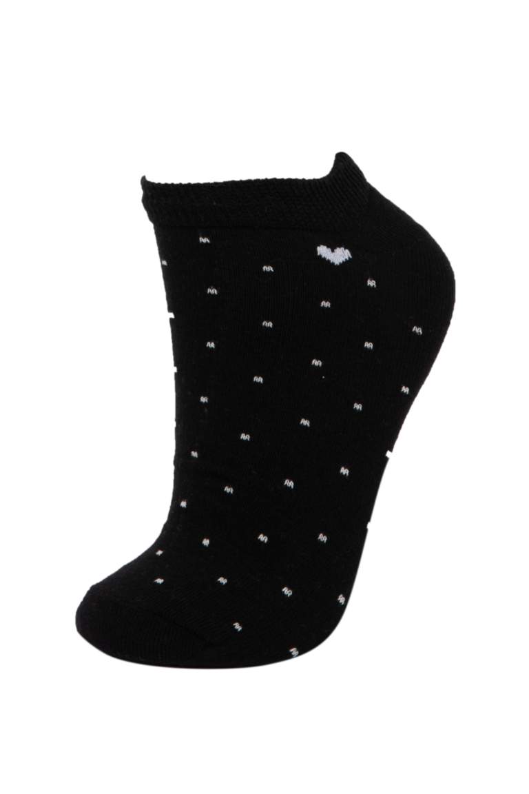 Kadın 3'lü Pamuklu Patik Çorap