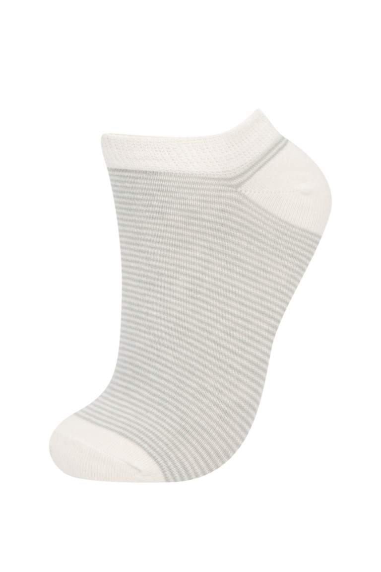 Kadın 3'lü Pamuklu Patik Çorap