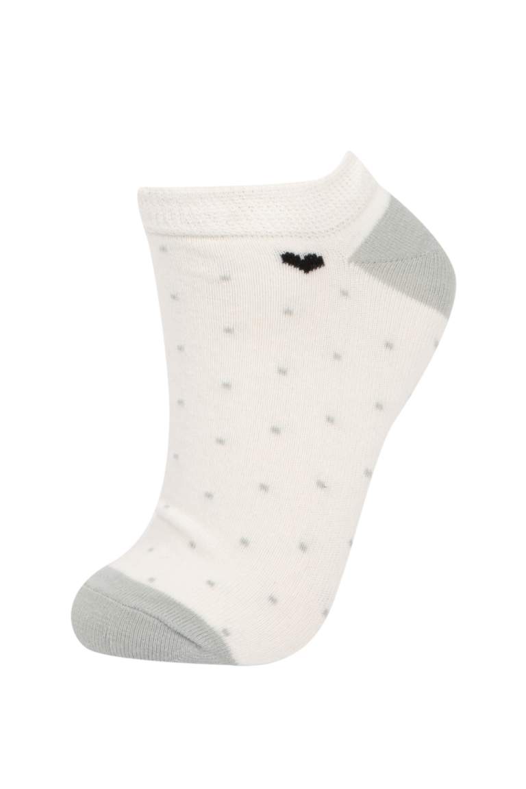 Kadın 3'lü Pamuklu Patik Çorap