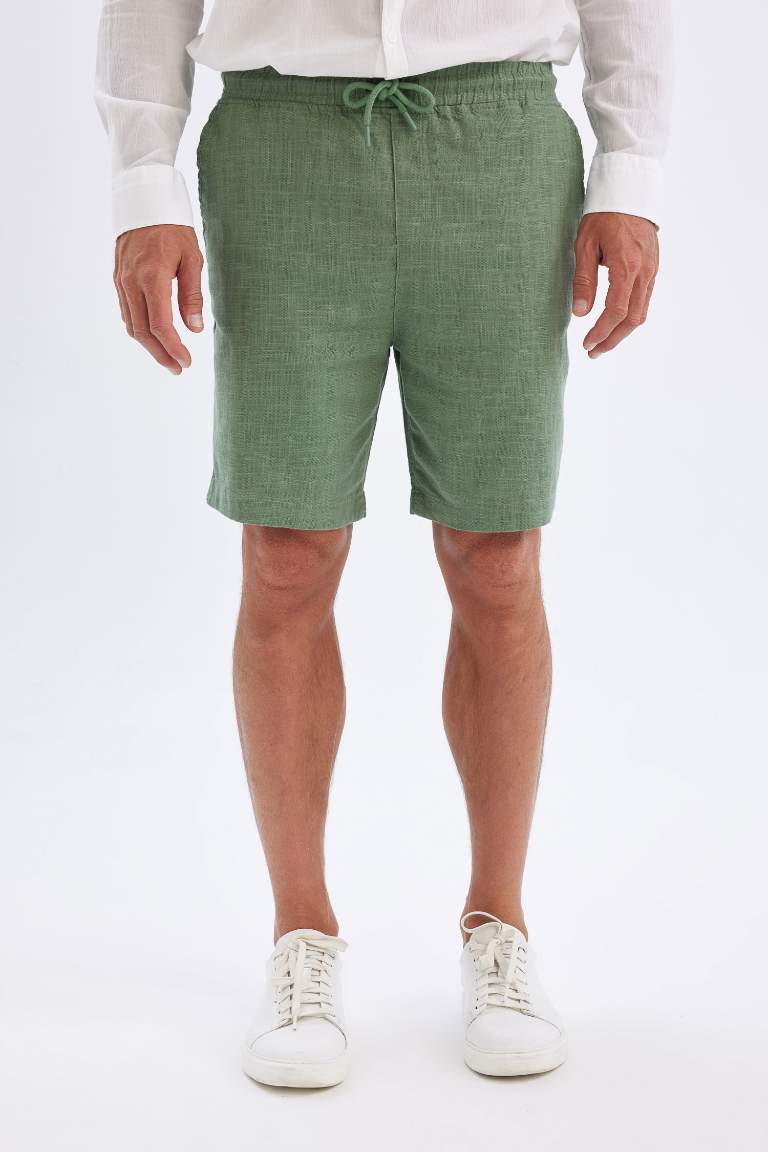 Relax Fit Cotton Bermuda Shorts