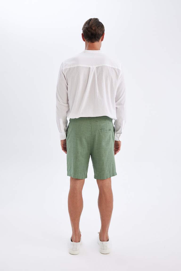 Relax Fit Cotton Bermuda Shorts