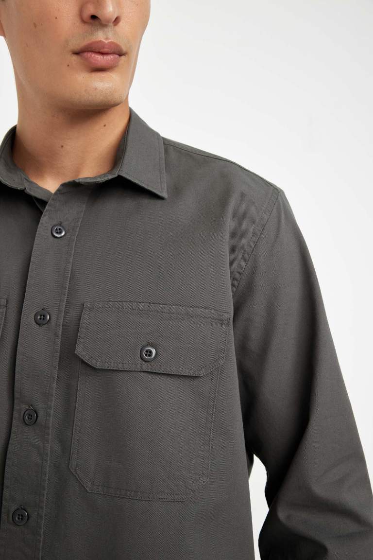 Regular Fit Basic Cotton Shirt