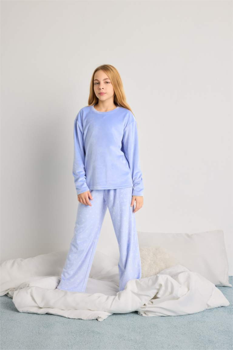 Girl Regular Fit Fleece 2 Piece Pajama Set