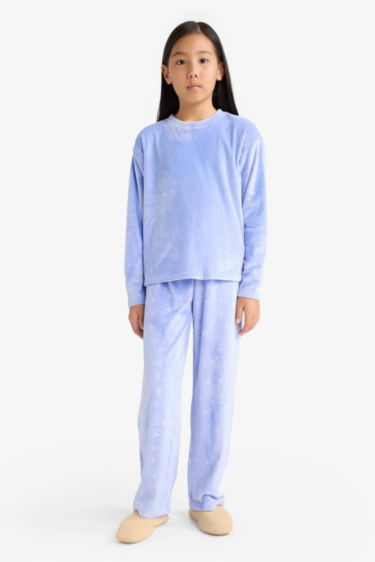 Girl Regular Fit Fleece 2 Piece Pajama Set
