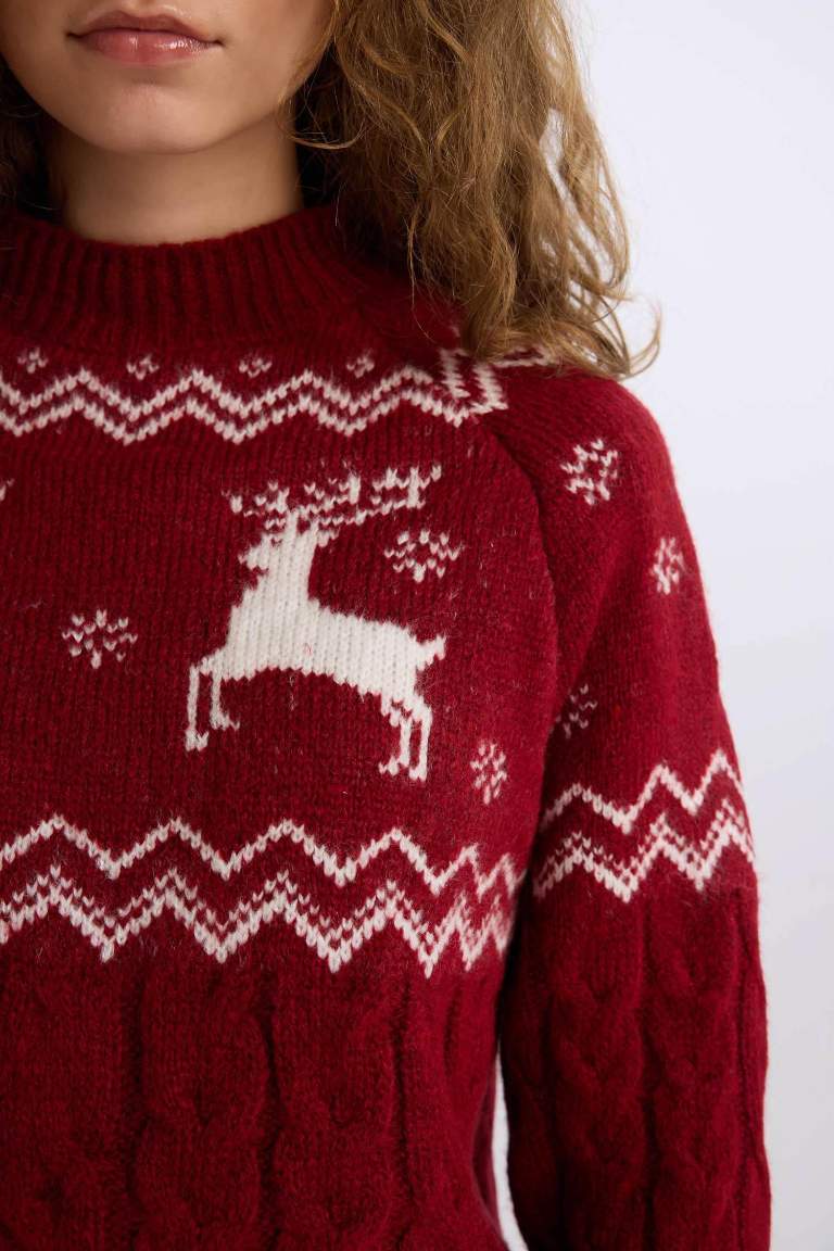 Christmas Themed Crew Neck Pullover