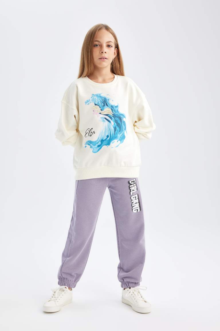 Sweat-shirt à Coupe décontractée Col rond Frozen 2