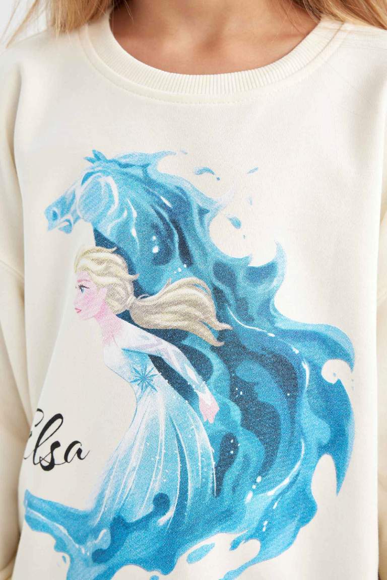 Sweat-shirt à Coupe décontractée Col rond Frozen 2